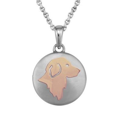 Golden Retriever Rose Cremation Pendant